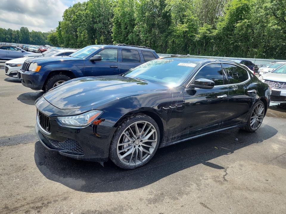 2017 Maserati Ghibli VIN ZAM57XSA4H1218881 COPART salvage auction — WATER/FLOOD, Nj - Cert Of Title-Salvage Flood, sold $5,000 on 2026-08-11 (photo 1)