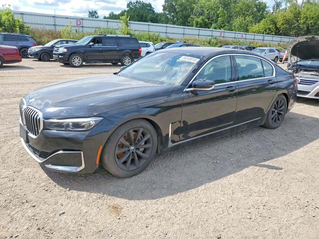 2020 BMW 7 Series VIN WBA7T4C05LGG62676 — COPART salvage auction photo