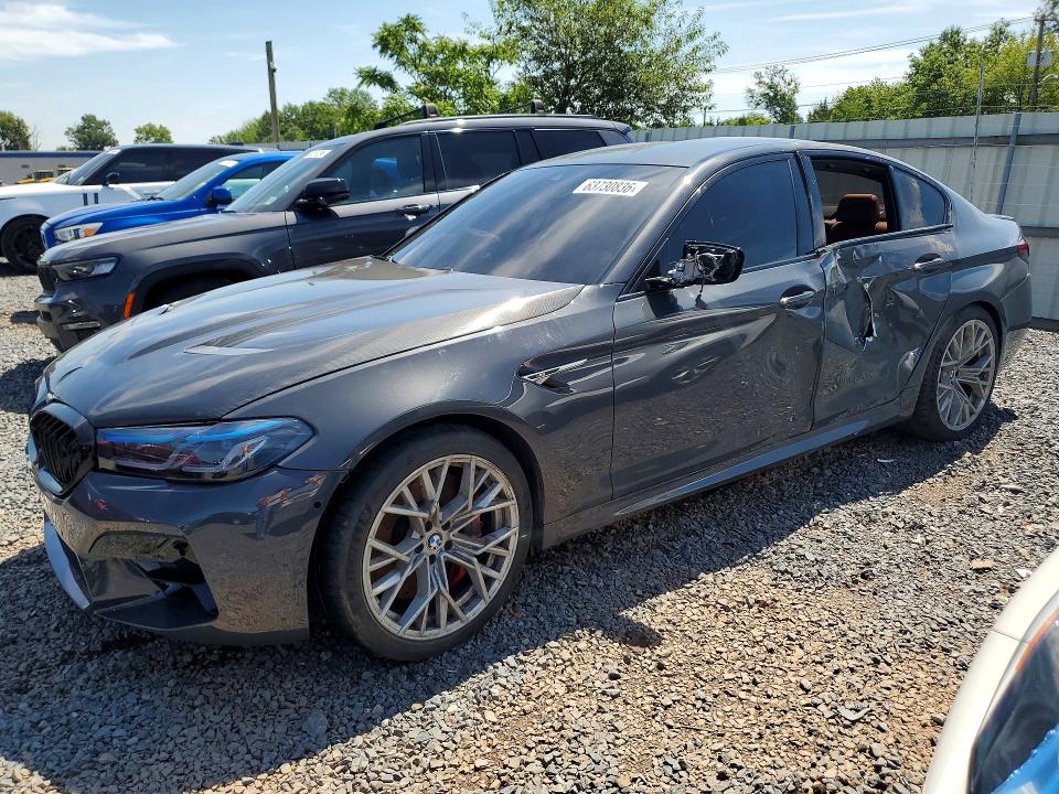2022 BMW M5 VIN WBS83CH09NCK02348 COPART salvage auction — SIDE, Pa - Certificate Of Salvage, sold $8,200 on 2026-09-01 (photo 1)
