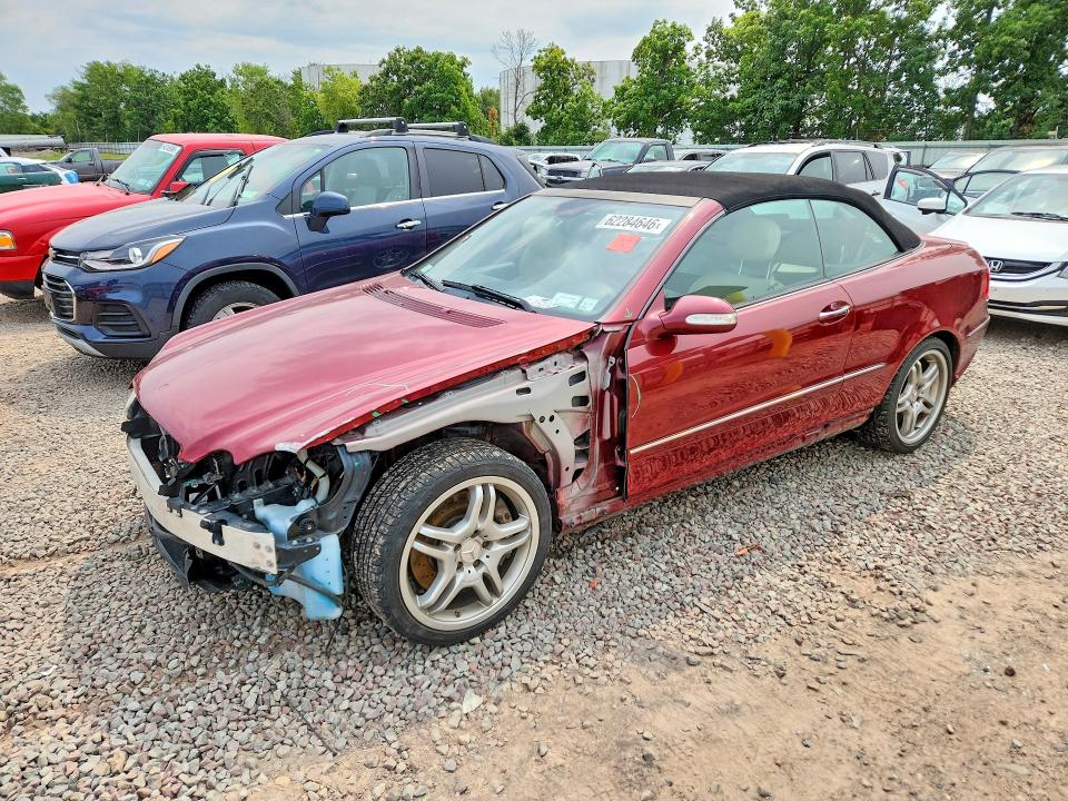 2009 Mercedes-benz Clk-class VIN WDBTK72F69T102530 COPART salvage auction — FRONT END, NY - MV-907A SALVAGE CERTIFICATE, sold $450 on 2026-08-12 (photo 1)