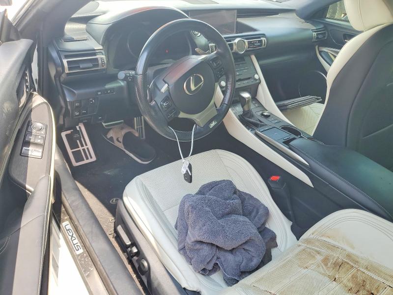 2019 Lexus Rc VIN JTHHZ5BC0K5021125 COPART salvage auction — BIOHAZARD/CHEMICAL, Tn - Salvage Certificate, sold $18,900 on 2026-08-19 (photo 8)