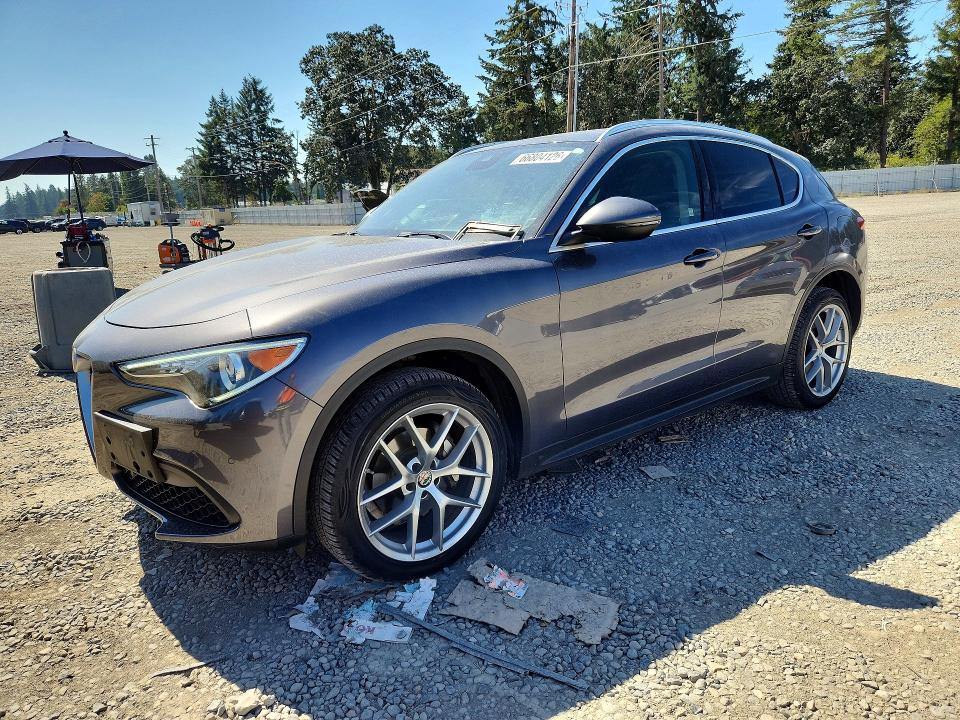2018 Alfa romeo Stelvio VIN ZASFAKBN4J7B96374 COPART salvage auction — REAR END, Wa - Bill Of Sale, sold $4,550 on 2026-09-04 (photo 1)
