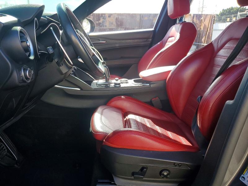 2022 Alfa romeo Stelvio VIN ZASPAJAN4N7D30807 COPART salvage auction — FRONT END, CA - SALVAGE CERTIFICATE, sold $6,600 on 2026-09-18 (photo 7)