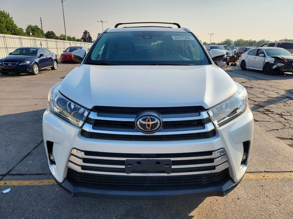 2019 Toyota Highlander VIN 5TDDZRFH0KS922759 COPART salvage auction — REAR END, Co - Certificate Of Title, sold $18,400 on 2026-08-24 (photo 5)