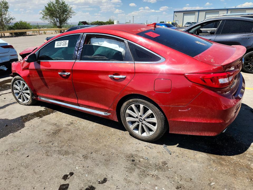 2017 Hyundai Sonata VIN 5NPE34AF5HH455674 COPART salvage auction — FRONT END, Nm - Cert Of Title-Salvage, sold $300 on 2026-09-08 (photo 2)