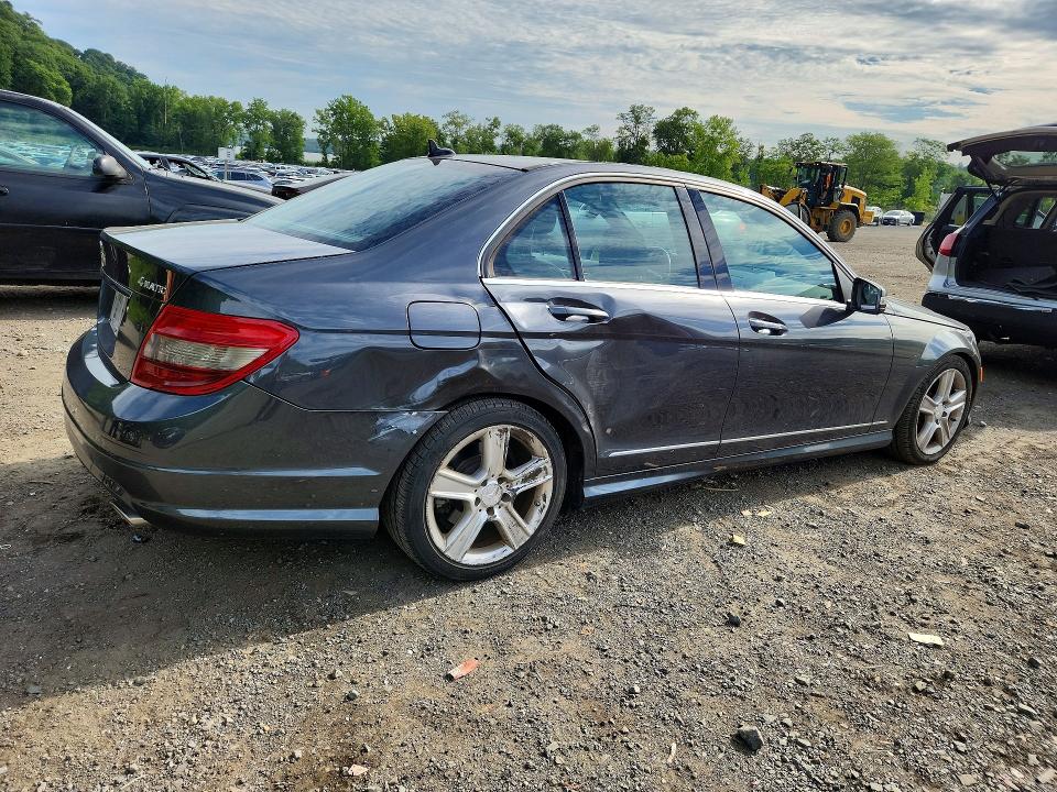 2010 Mercedes-benz C class VIN WDDGF8BB1AF473677 COPART salvage auction — SIDE, NY - MV-907A SALVAGE CERTIFICATE, sold $600 on 2026-08-13 (photo 3)