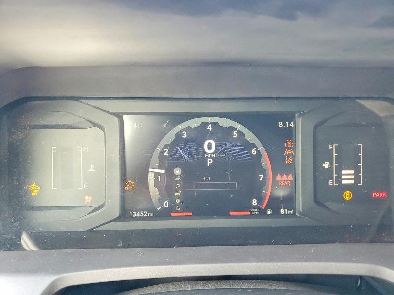2025 Toyota Tacoma VIN 3TMLB5JN1SM169216 COPART salvage auction — FRONT END, Ca - Salvage Certificate (P), sold $20,400 on 2026-08-26 (photo 9)