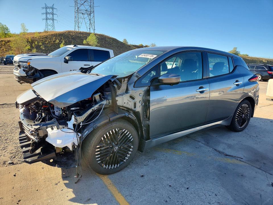 2025 Nissan Leaf VIN 1N4CZ1CV2SC560237 — COPART salvage auction photo