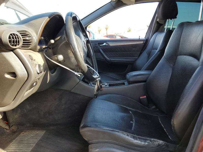 2002 Mercedes-benz C class VIN WDBRH64J32F116944 COPART salvage auction — REAR END, CA - SALVAGE CERTIFICATE, sold $275 on 2026-08-10 (photo 7)
