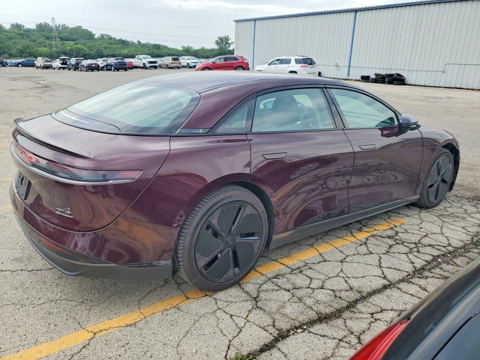 2025 Lucid Air VIN 50EA1TEA7SA002518 COPART salvage auction — FRONT END, Nd - Salvage Previously Branded, sold $28,750 on 2026-08-19 (photo 3)