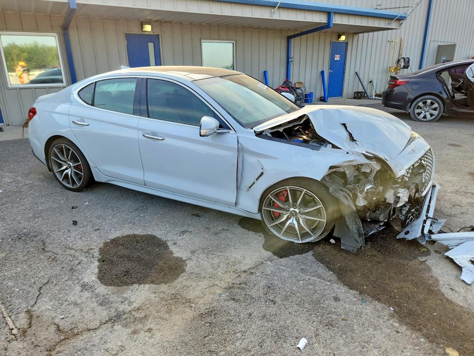 2020 Genesis G70 VIN KMTG34LE1LU047069 COPART salvage auction — FRONT END, TN - SALVAGE CERTIFICATE, sold $1,900 on 2026-10-01 (photo 4)