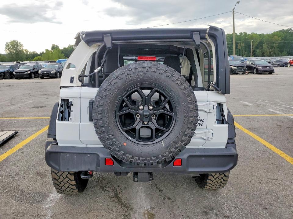 2025 Jeep Wrangler VIN 1C4PJXDN6SW573771 COPART salvage auction — FRONT END, Fl - Certificate Of Destruction, sold $14,000 on 2026-09-14 (photo 6)