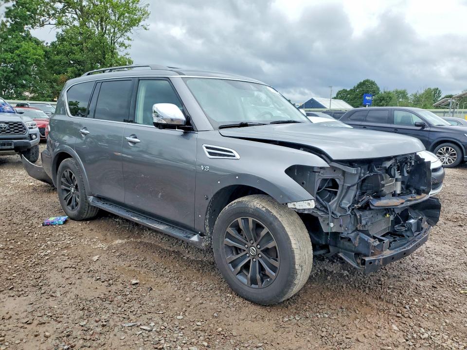 2018 Nissan Armada VIN JN8AY2NC9J9553047 COPART salvage auction — FRONT END, Ny - Mv-907A Salvage Certificate, sold $8,100 on 2026-08-31 (photo 4)