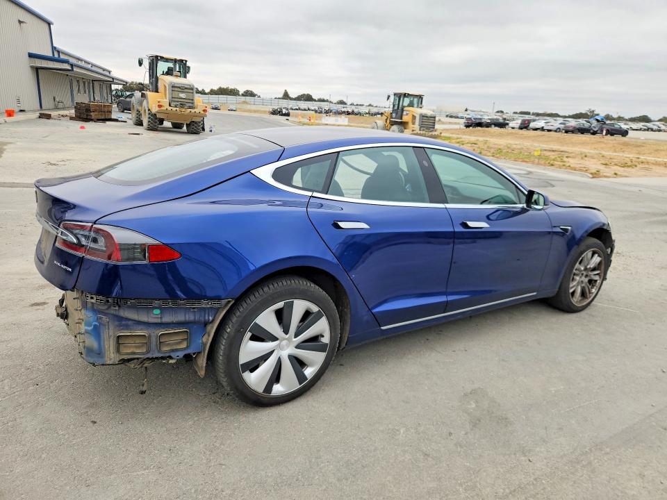 2021 Tesla Model s VIN 5YJSA1E24MF427288 COPART salvage auction — SIDE, Ca - Salvage Certificate, sold $10,200 on 2026-09-01 (photo 3)