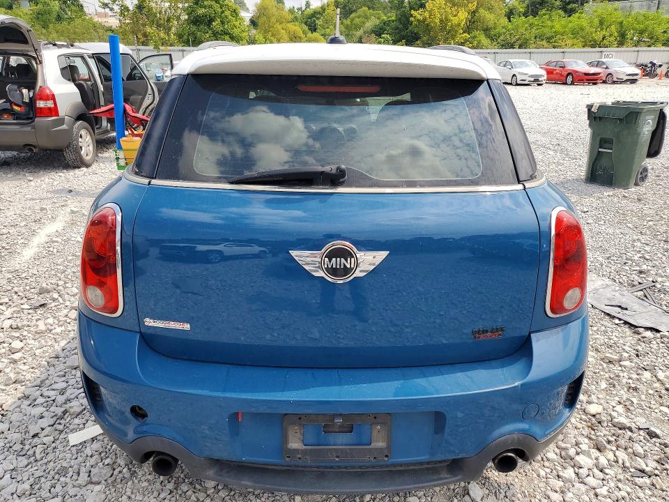 2012 Mini Cooper VIN WMWZC3C57CWL82579 COPART salvage auction — FRONT END, Oh - Cert Of Title-Salvage Flood, sold $125 on 2026-08-28 (photo 6)