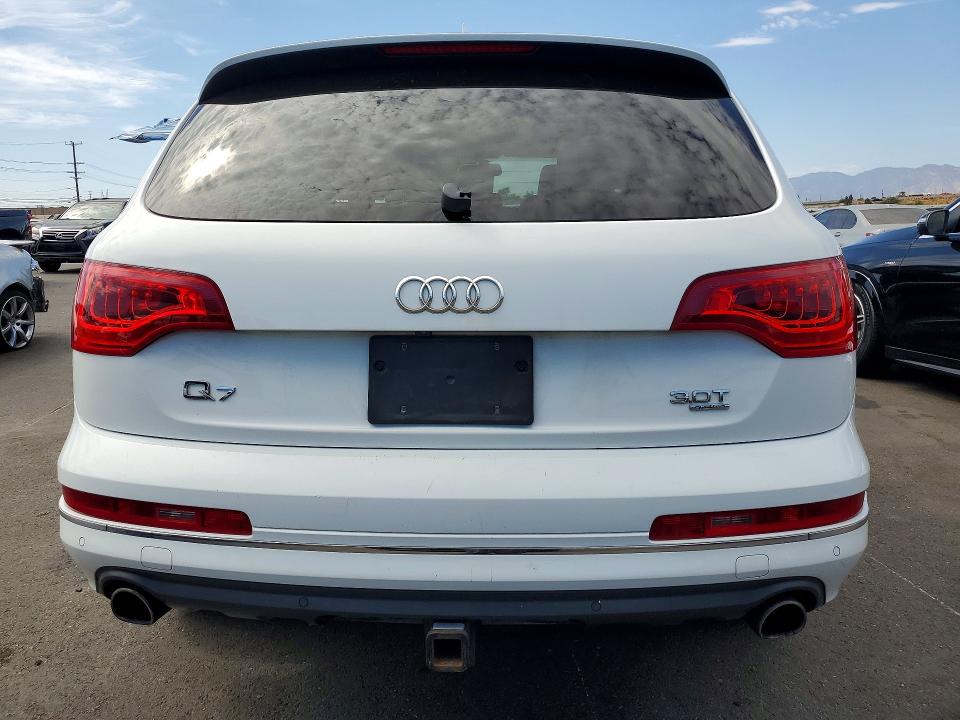 2014 Audi Q7 VIN WA1LGAFE8ED016524 COPART salvage auction — FRONT END, Ca - Salvage Certificate, sold $325 on 2026-09-02 (photo 6)