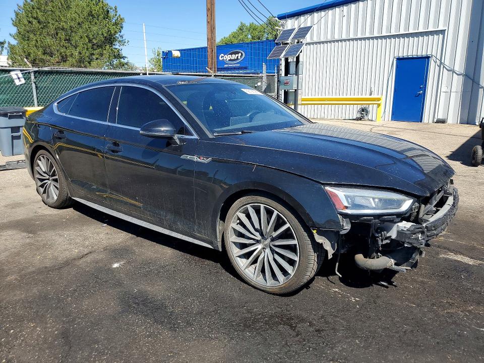 2018 Audi A5 VIN WAUENCF59JA047483 COPART salvage auction — FRONT END, Salvage Title, sold $7,000 on 2026-08-25 (photo 4)
