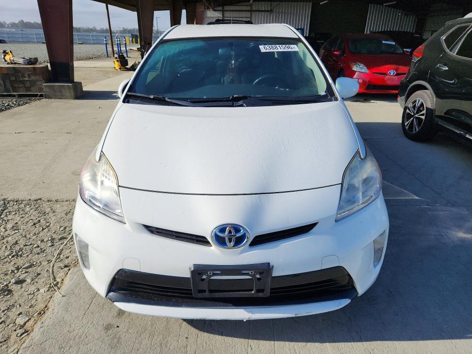 2012 Toyota Prius VIN JTDKN3DUXC1544965 COPART salvage auction — FRONT END, CA - SALVAGE CERTIFICATE, sold $2,800 on 2026-08-20 (photo 5)