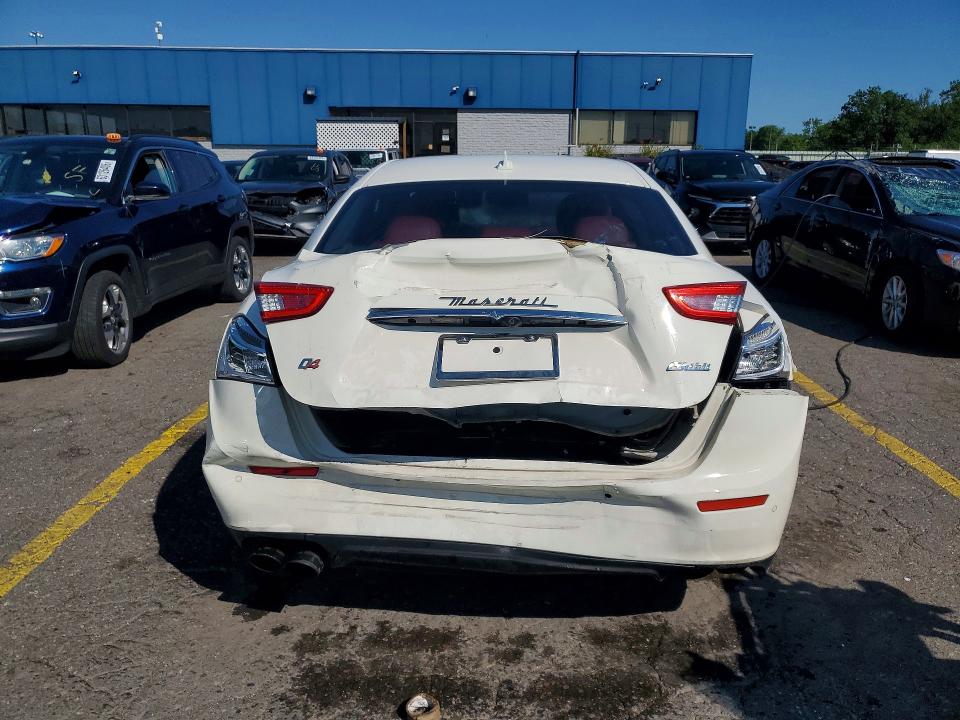 2015 Maserati Ghibli VIN ZAM57RTA5F1133376 COPART salvage auction — REAR END, Salvage Title, sold $2,250 on 2026-09-04 (photo 6)