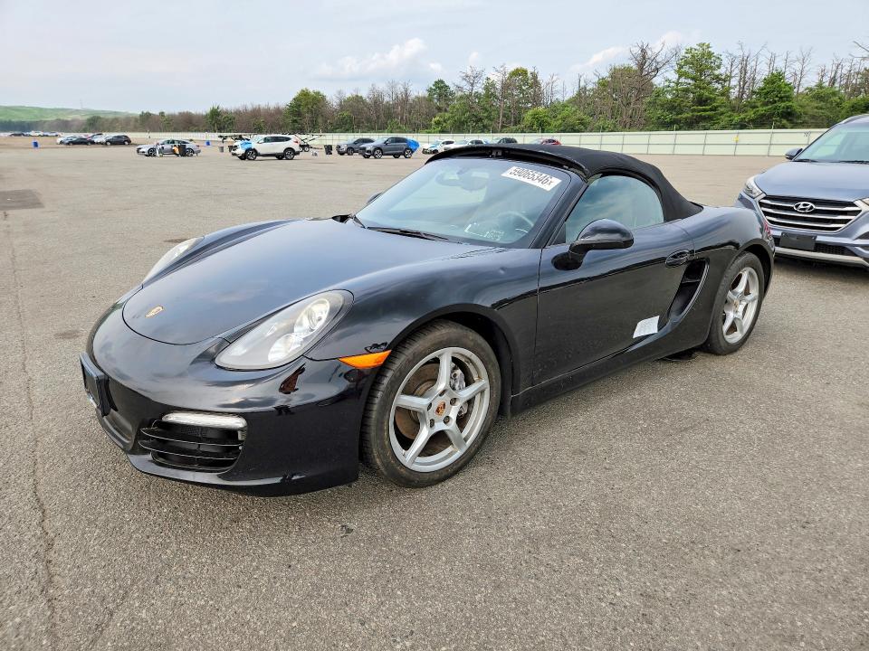 2014 Porsche Boxster VIN WP0CA2A84EK120261 COPART salvage auction — WATER/FLOOD, Salvage Title, sold $525 on 2026-08-14 (photo 1)
