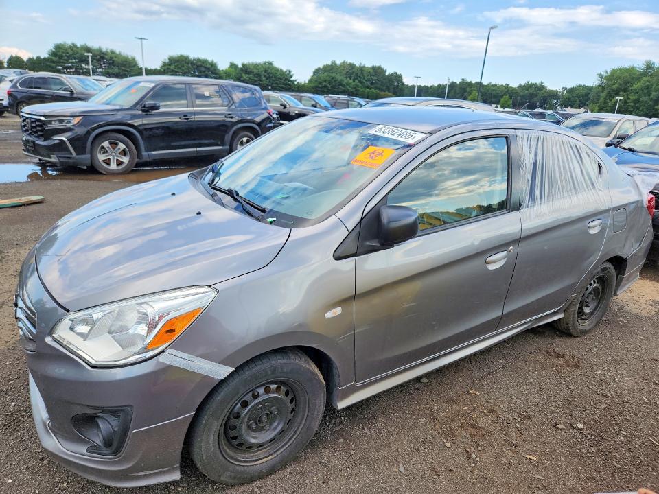 2019 Mitsubishi Mirage VIN ML32F3FJ2KHF08585 COPART salvage auction — ALL OVER, Ct - Certificate Of Title (P), sold $2,500 on 2026-08-19 (photo 1)