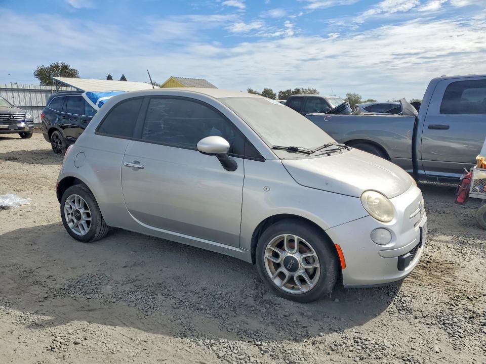 2012 Fiat 500 VIN 3C3CFFAR7CT123821 COPART salvage auction — NORMAL WEAR, CA - DIS/DLR/EXP ONLY CLEAN TITLE, sold $150 on 2026-08-18 (photo 4)