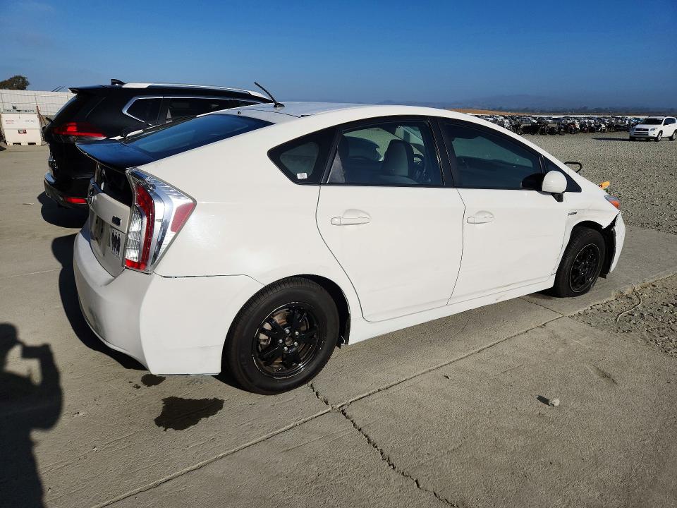 2012 Toyota Prius VIN JTDKN3DUXC1544965 COPART salvage auction — FRONT END, CA - SALVAGE CERTIFICATE, sold $2,800 on 2026-08-20 (photo 3)