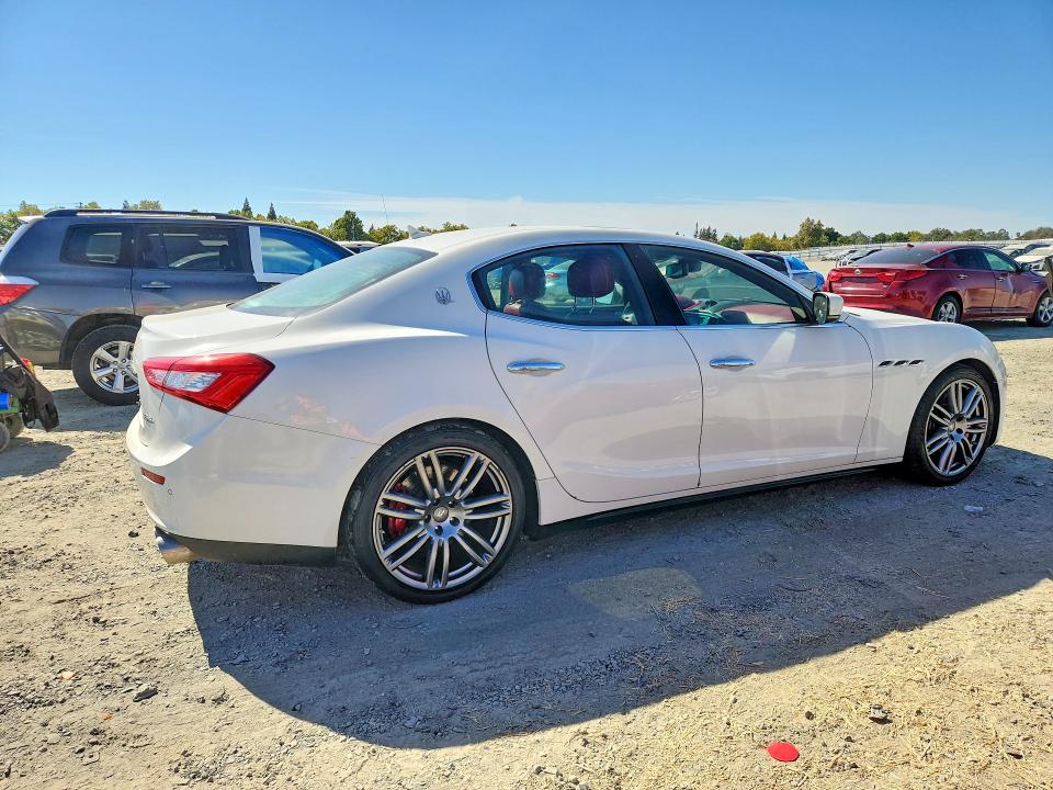 2014 Maserati Ghibli VIN ZAM57RTA8E1124024 COPART salvage auction — FRONT END, Ca - Dis/Dlr/Exp Only Clean Title (P), sold $5,300 on 2026-09-10 (photo 3)
