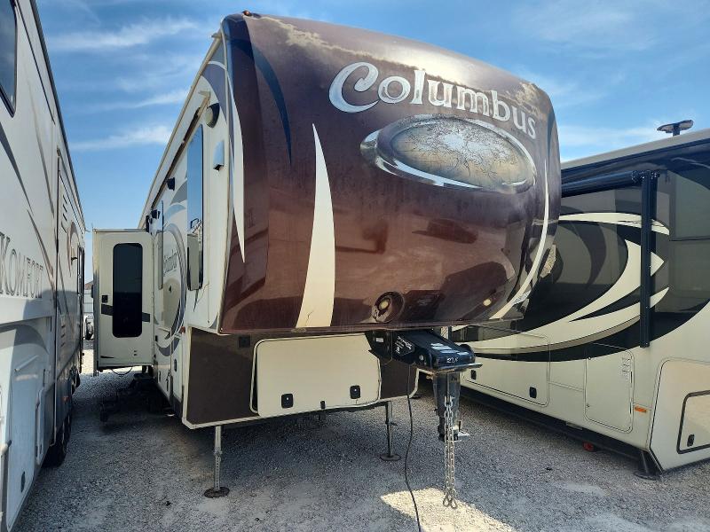 2014 Forest river M-340rk VIN 4X4FCMK21E6002216 COPART salvage auction — SIDE, TX - SALVAGE TITLE-FLOOD DAMAGE, sold $5,000 on 2026-09-15 (photo 1)