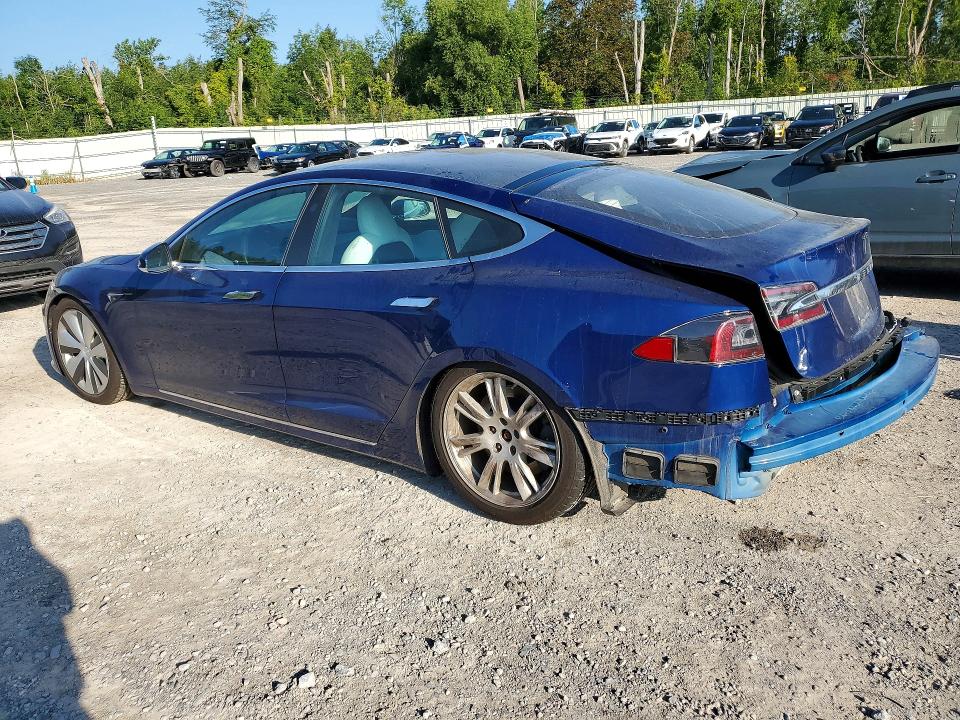 2020 Tesla Model s VIN 5YJSA1E27LF390333 COPART salvage auction — REAR END, Ny - Mv-907A Salvage Certificate, sold $8,800 on 2026-08-31 (photo 2)