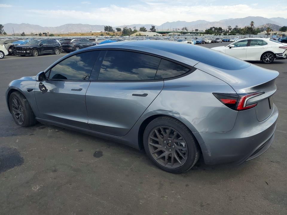 2025 Tesla Model 3 VIN 5YJ3E1EA8SF896476 COPART salvage auction — FRONT END, Ca - Salvage Certificate, sold $15,100 on 2026-09-02 (photo 2)