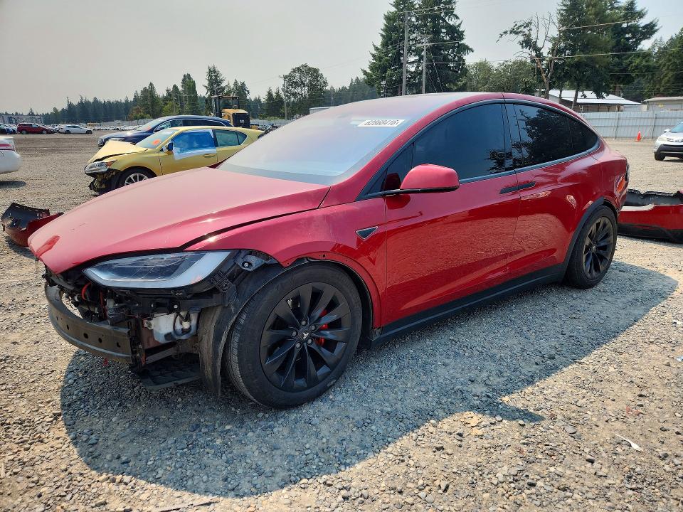 2016 Tesla Model x VIN 5YJXCAE41GF010782 COPART salvage auction — FRONT END, Wa - Bill Of Sale, sold $4,900 on 2026-08-28 (photo 1)