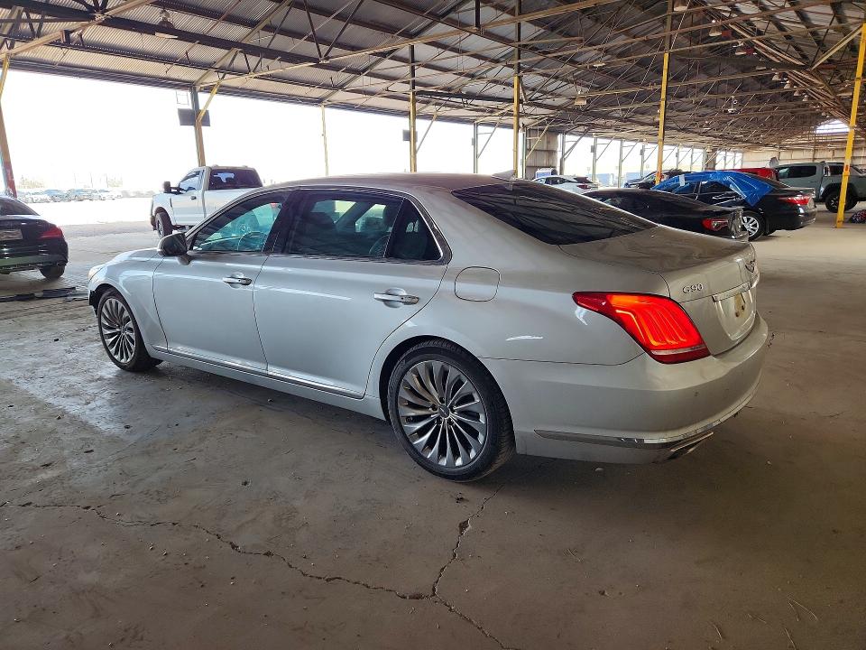 2018 Genesis G90 VIN KMHG34JA6JU044868 COPART salvage auction — FRONT END, Az - Cert Of Title - Salvage, sold $4,100 on 2026-08-31 (photo 2)