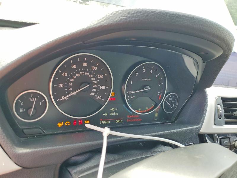 2016 BMW 3er VIN WBA8E5G59GNU21440 COPART salvage auction — FRONT END, NY - MV-907A SALVAGE CERTIFICATE, sold $325 on 2026-08-17 (photo 9)