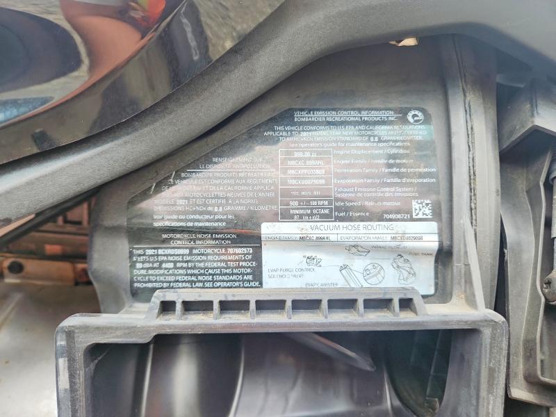 2021 Can-am/ brp Ryker VIN 3JB2FEG29MJ005040 COPART salvage auction — FRONT END, Md - Cert Of Salvage > 75% Damage, sold $850 on 2026-10-15 (photo 8)