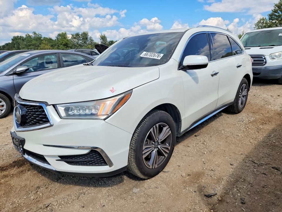 2017 Acura Mdx VIN 5J8YD4H34HL003881 — COPART salvage auction photo