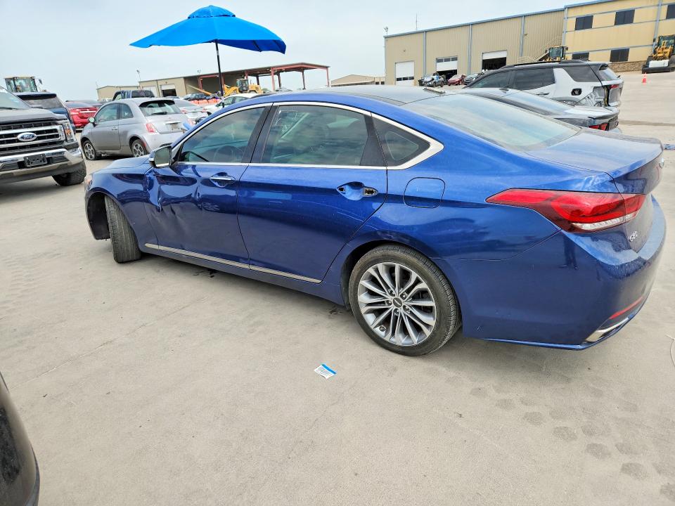 2017 Genesis G80 VIN KMHGN4JE0HU171039 COPART salvage auction — SIDE, Tx - Cert Of Title-Rebuilt Salvage, sold $4,600 on 2026-09-14 (photo 2)