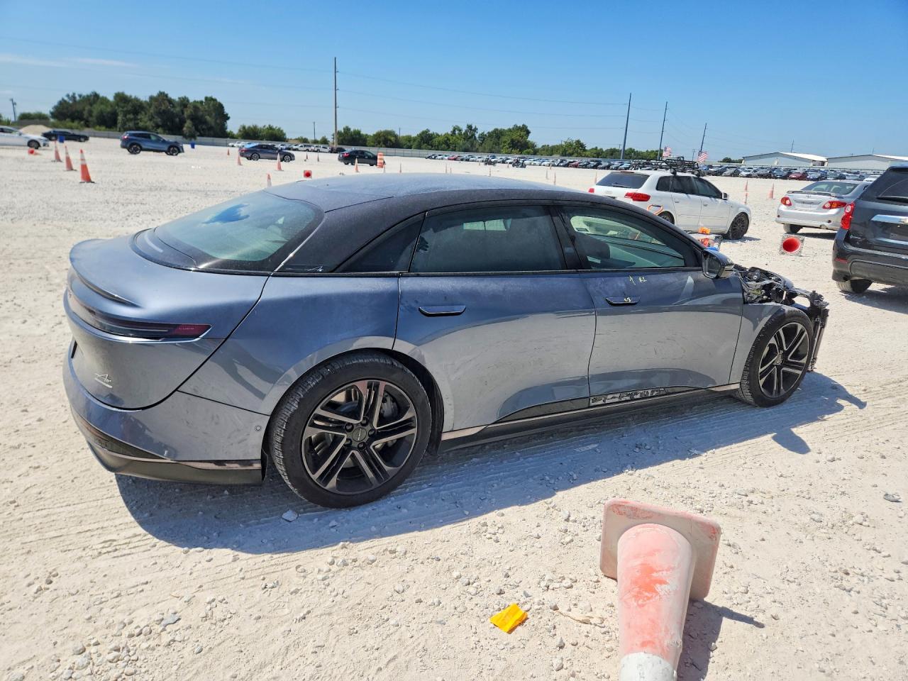 2026 Lucid Air VIN 50EA1TEAXTA017208 COPART salvage auction — Front End, Sv - Salvage Title, sold $11,200 on 2026-09-24 (photo 3)