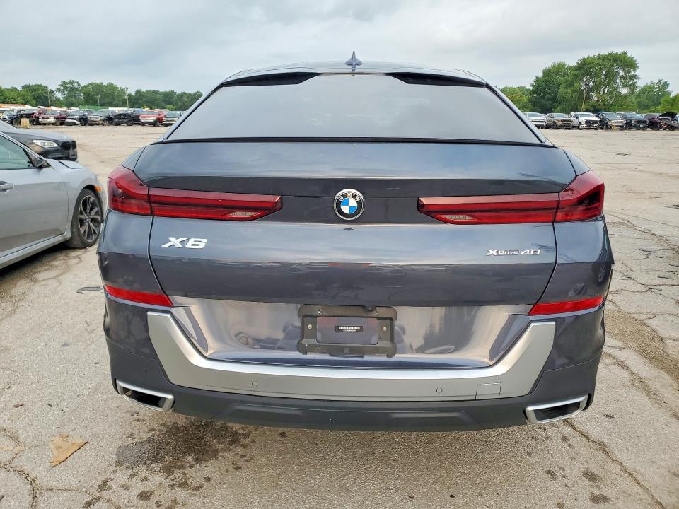 2022 BMW X6 VIN 5UXCY6C05N9J68710 COPART salvage auction — WATER/FLOOD, In - Cert Of Title-Salvage Flood, sold $23,500 on 2026-08-31 (photo 6)