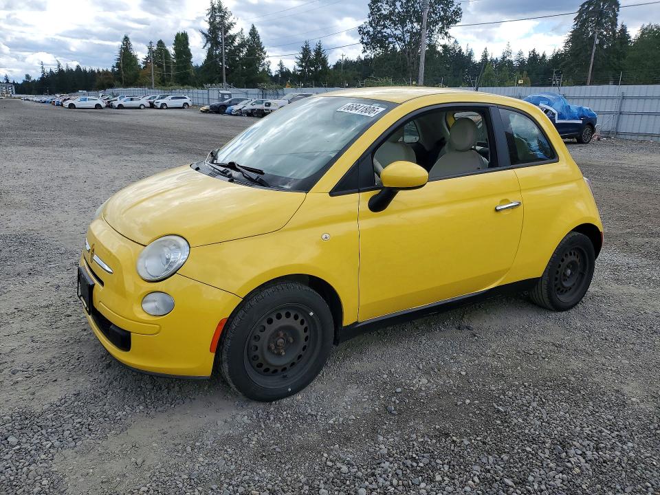 2012 Fiat 500 VIN 3C3CFFAR1CT383728 COPART salvage auction — MECHANICAL, Wa - Vehicle Cert Of Ownership-Titl, sold $275 on 2026-09-04 (photo 1)