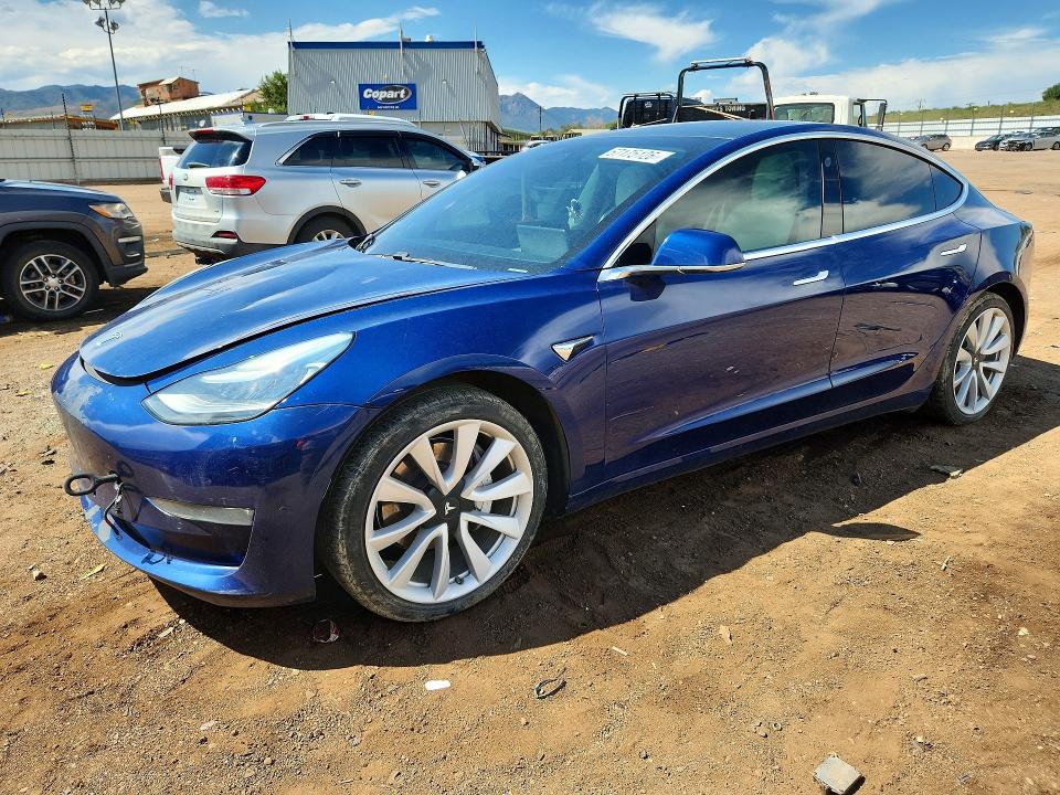 2020 Tesla Model 3 VIN 5YJ3E1EB5LF640239 — COPART salvage auction photo