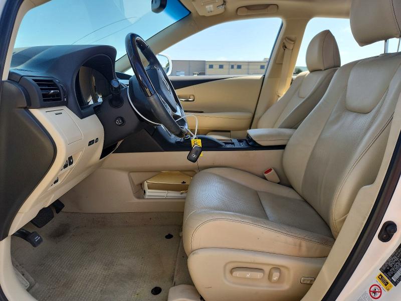 2015 Lexus Rx VIN 2T2ZK1BA2FC206377 COPART salvage auction — FRONT END, Tx - Salvage Vehicle Title, sold $8,900 on 2026-09-08 (photo 7)