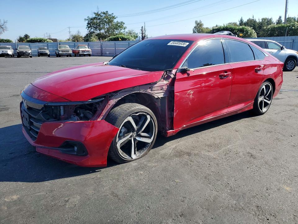 2021 Honda Accord VIN 1HGCV1F32MA079789 — COPART salvage auction photo