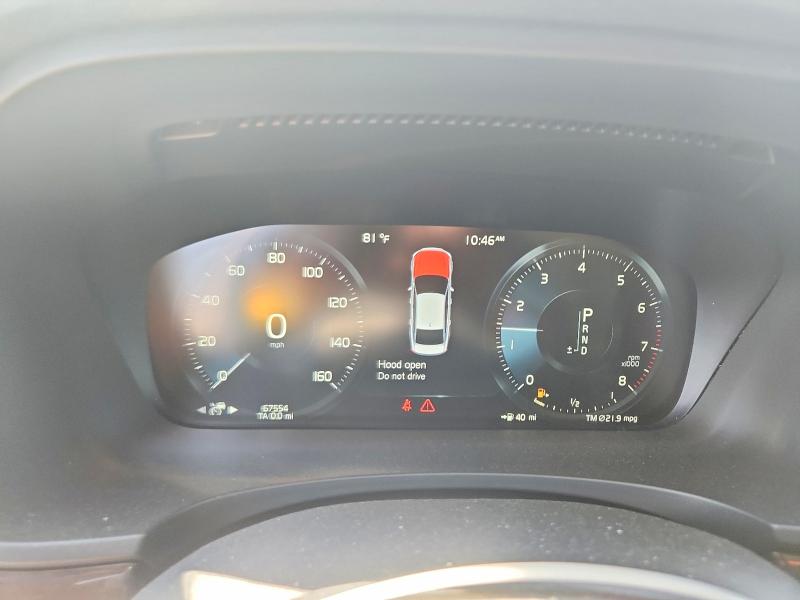 2019 Volvo S90 VIN LVYA22MK8KP082651 COPART salvage auction — FRONT END, Ma - Cert Of Title-Salvage, sold $6,300 on 2026-09-09 (photo 9)