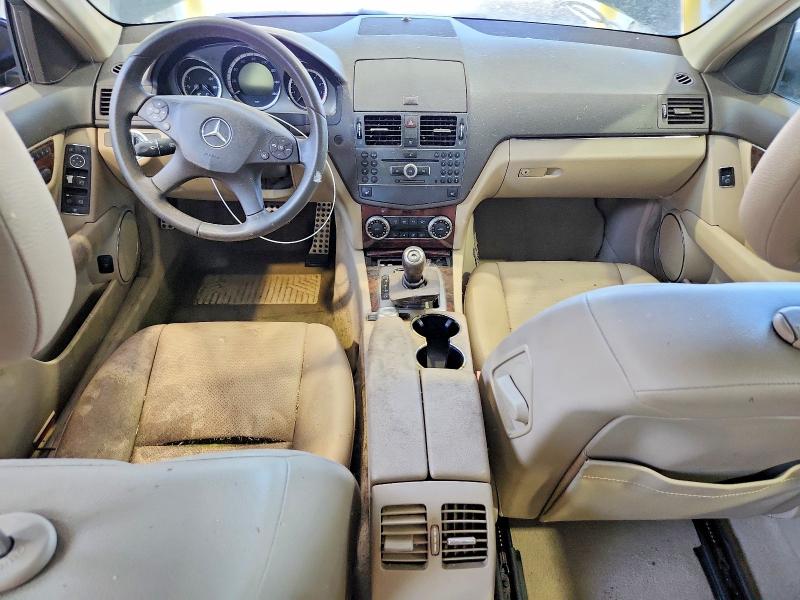 2010 Mercedes-benz C class VIN WDDGF8BB8AF445844 COPART salvage auction — WATER/FLOOD, OH - CERT OF TITLE-FLOOD VEHICLE, sold $425 on 2026-08-21 (photo 8)