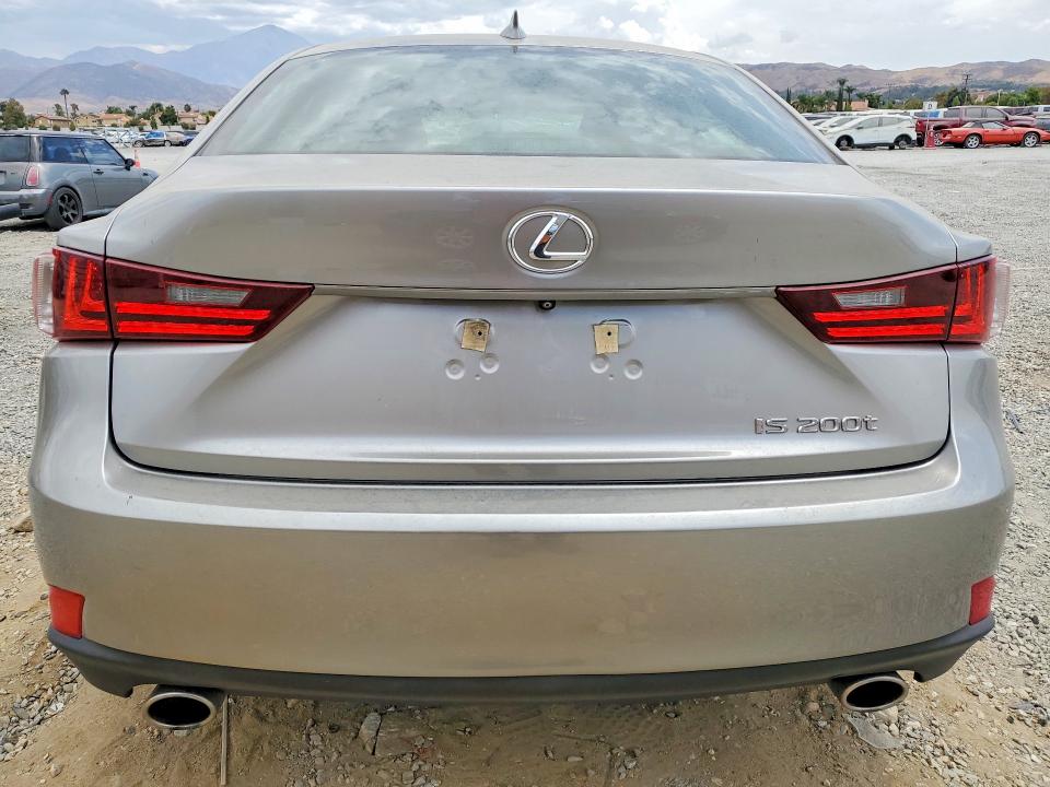 2016 Lexus Is VIN JTHBA1D2XG5028620 COPART salvage auction — FRONT END, Ca - Salvage Certificate, sold $6,900 on 2026-08-26 (photo 6)