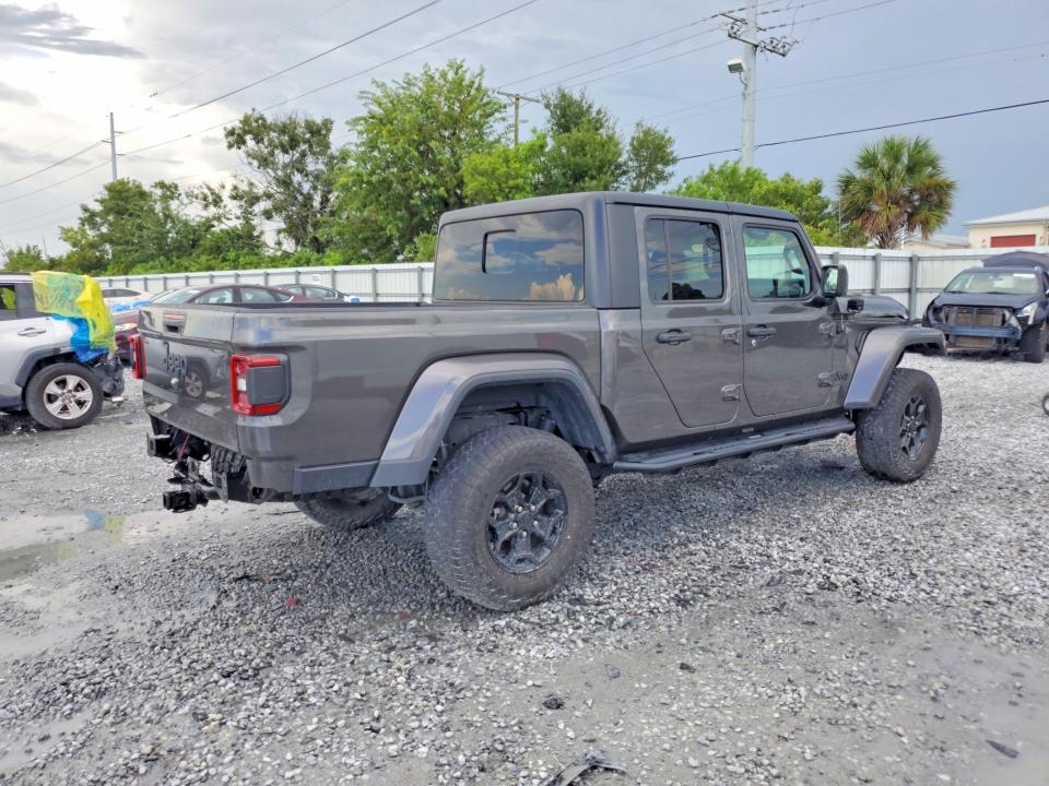 2021 Jeep Gladiator VIN 1C6HJTAG7ML552457 COPART salvage auction — WATER/FLOOD, Fl - Cert Of Title-Slvg Rebld Flood, sold $9,000 on 2026-09-11 (photo 3)