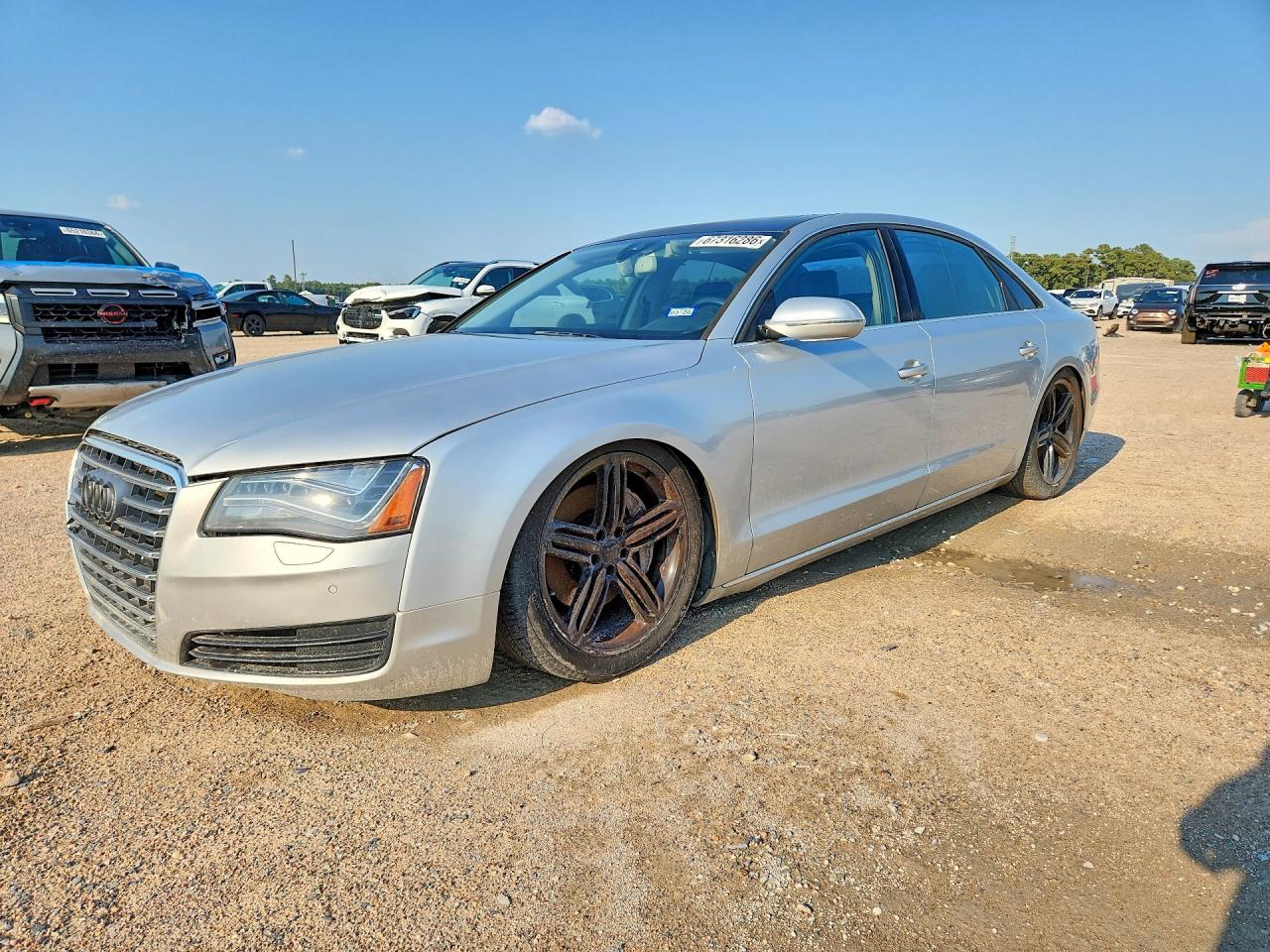 2013 Audi A8 VIN WAURGAFD4DN000530 — COPART salvage auction photo