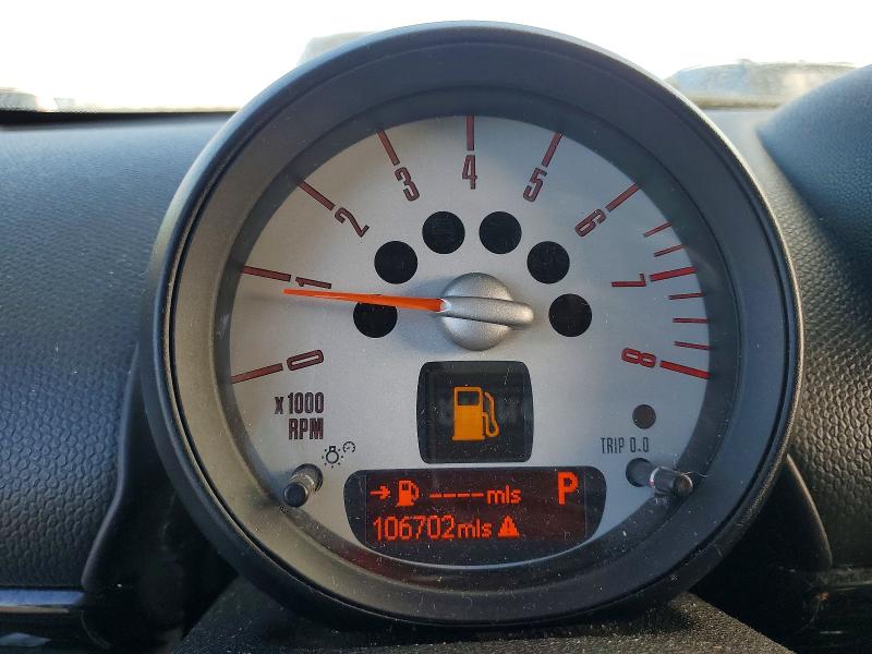2013 Mini Cooper VIN WMWZC5C57DWP31060 COPART salvage auction — FRONT END, Nv - Salvage Title, sold $775 on 2026-08-25 (photo 9)