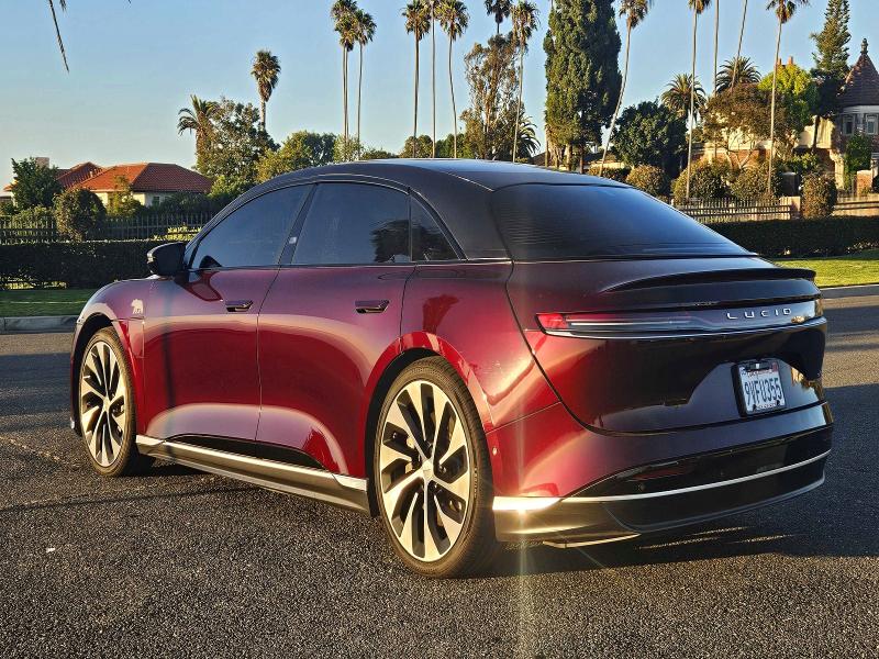 2022 Lucid Air VIN 50EA1GBA0NA001498 COPART salvage auction — FRONT END, Ca - Dlr/Dis/Exp Only Salvage Title (P), sold $2,550 on 2026-08-28 (photo 3)